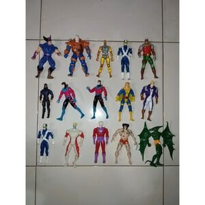 Vintage Marvel X-Men ToyBiz XForce Action Figure Mixed Lot of 15 Most 1990s